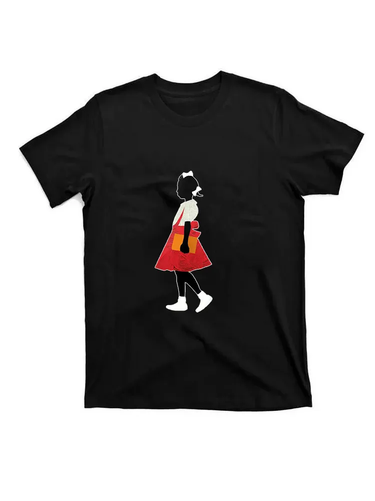 Black Girl In Red Dress Art Print Casual T-Shirt