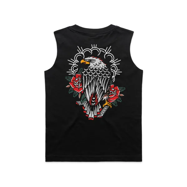 Eagle Floral Print Men's Vest