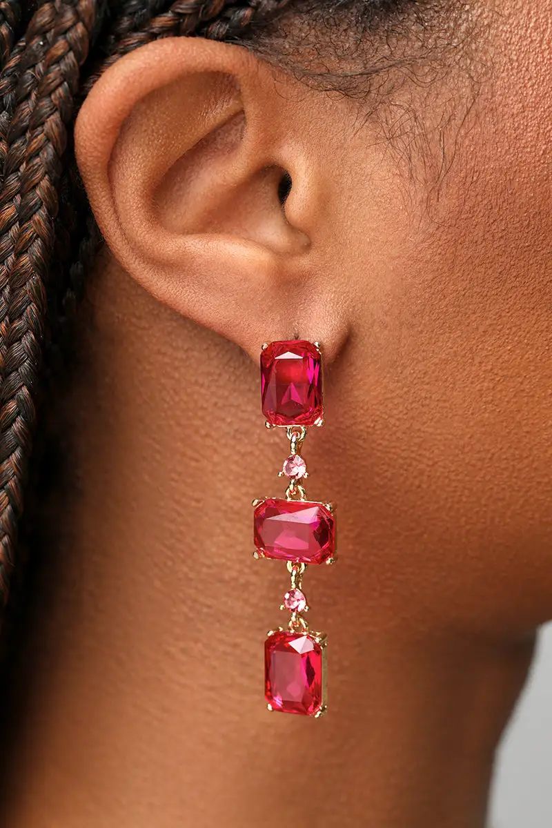 Such A Gem Earrings (Pink)