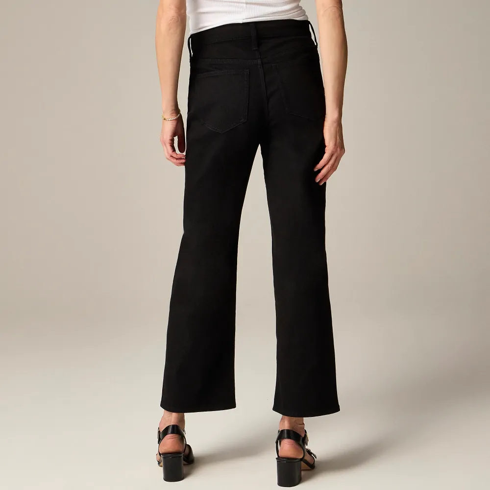 High-rise slim-wide jean semi-stretch