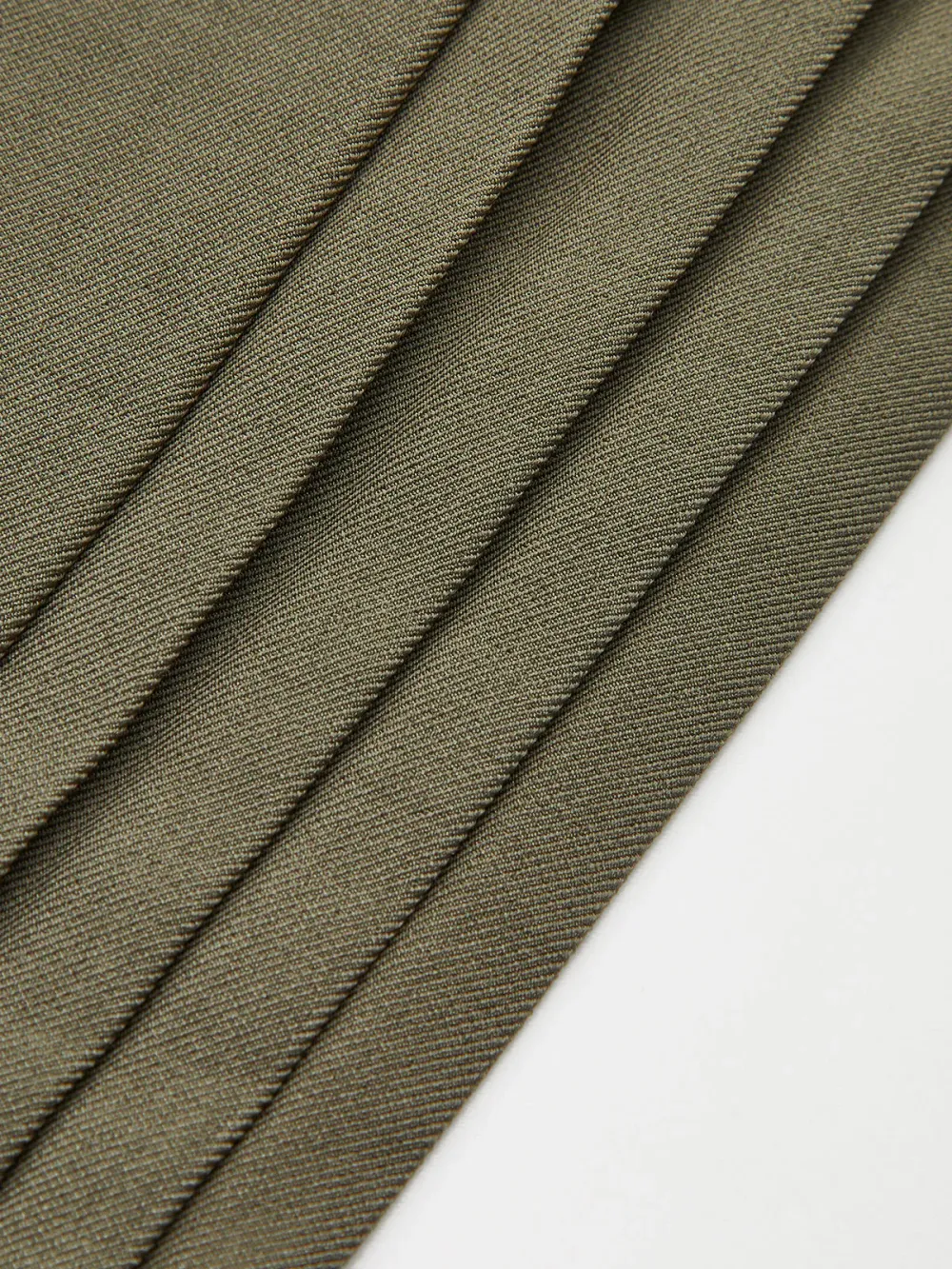Pleated Detail Plain Wide-Leg Pants