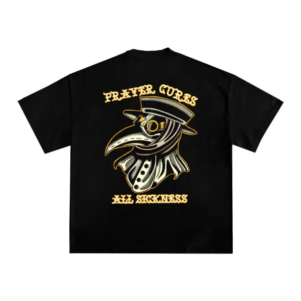 Prayer Cures All Sickness Printed Men's T-shirt