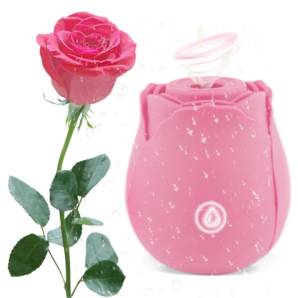 Rose Toy Vibrator Classic Sucking Vibrator 10 frequency Rose Red