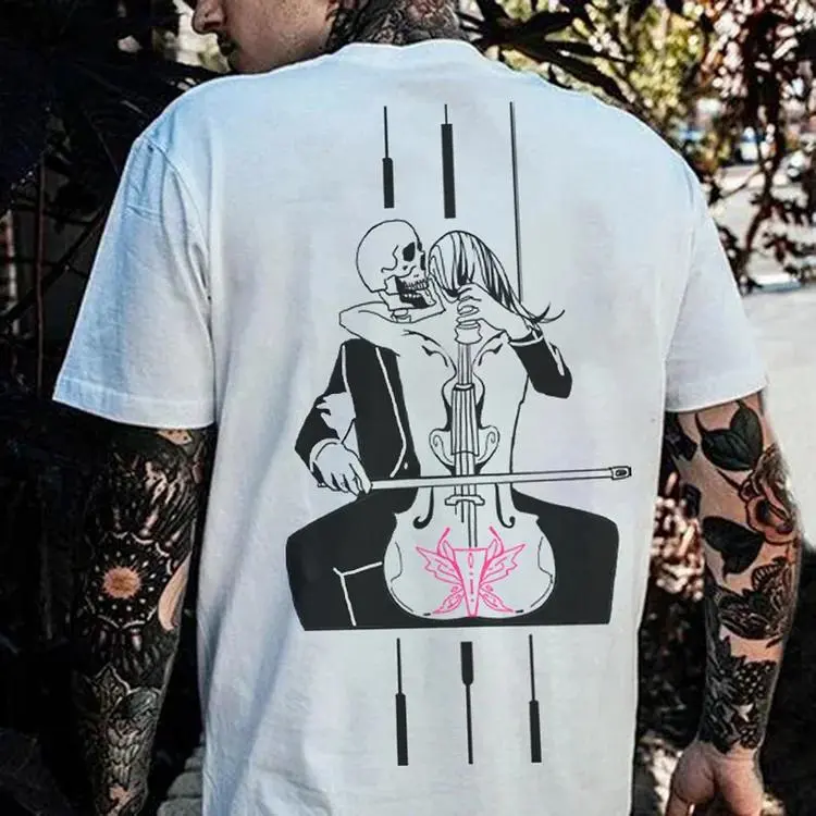 The Love Of A Cellist Printed Men's T-shirt