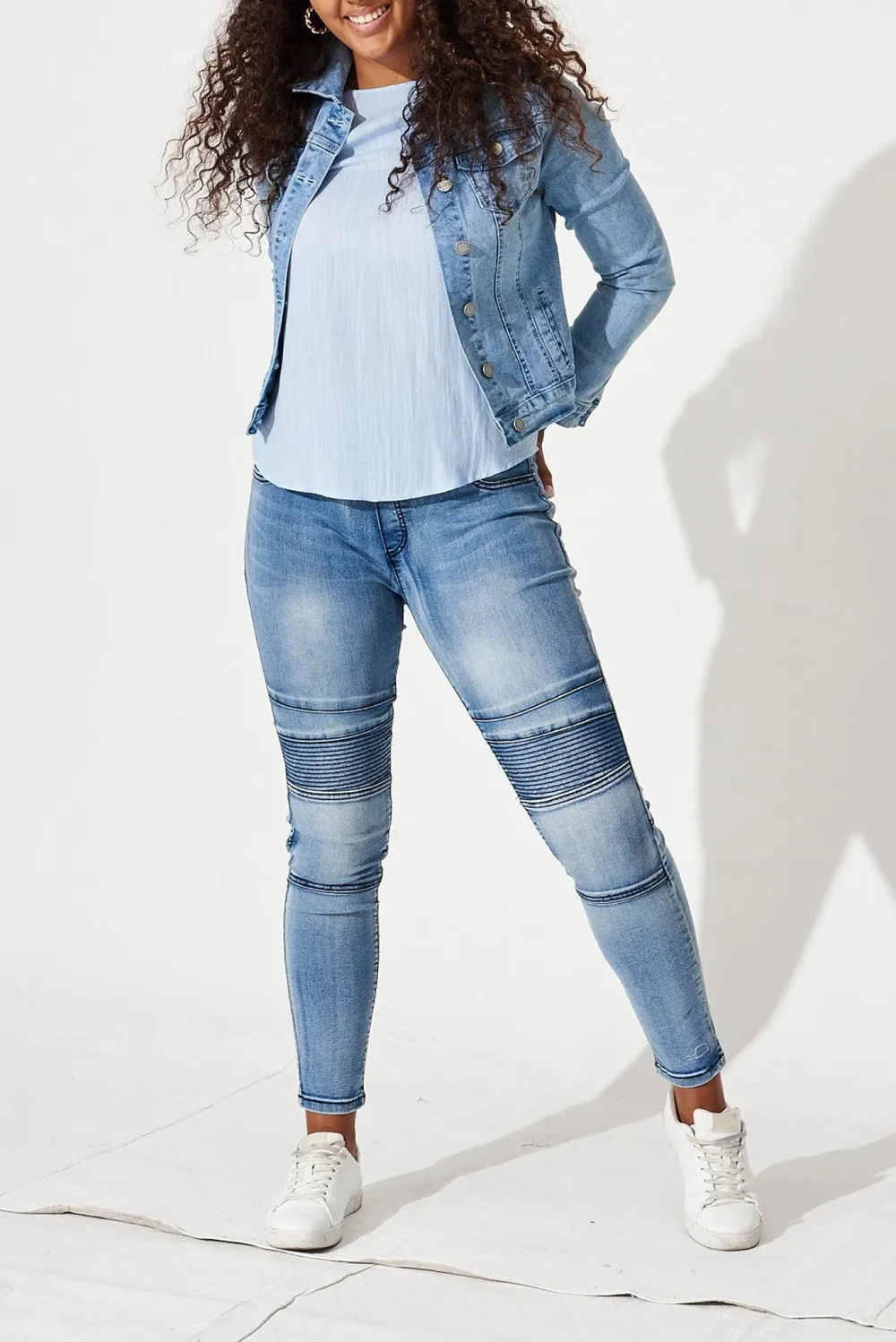 Light Blue High Waisted Skinny Jeans