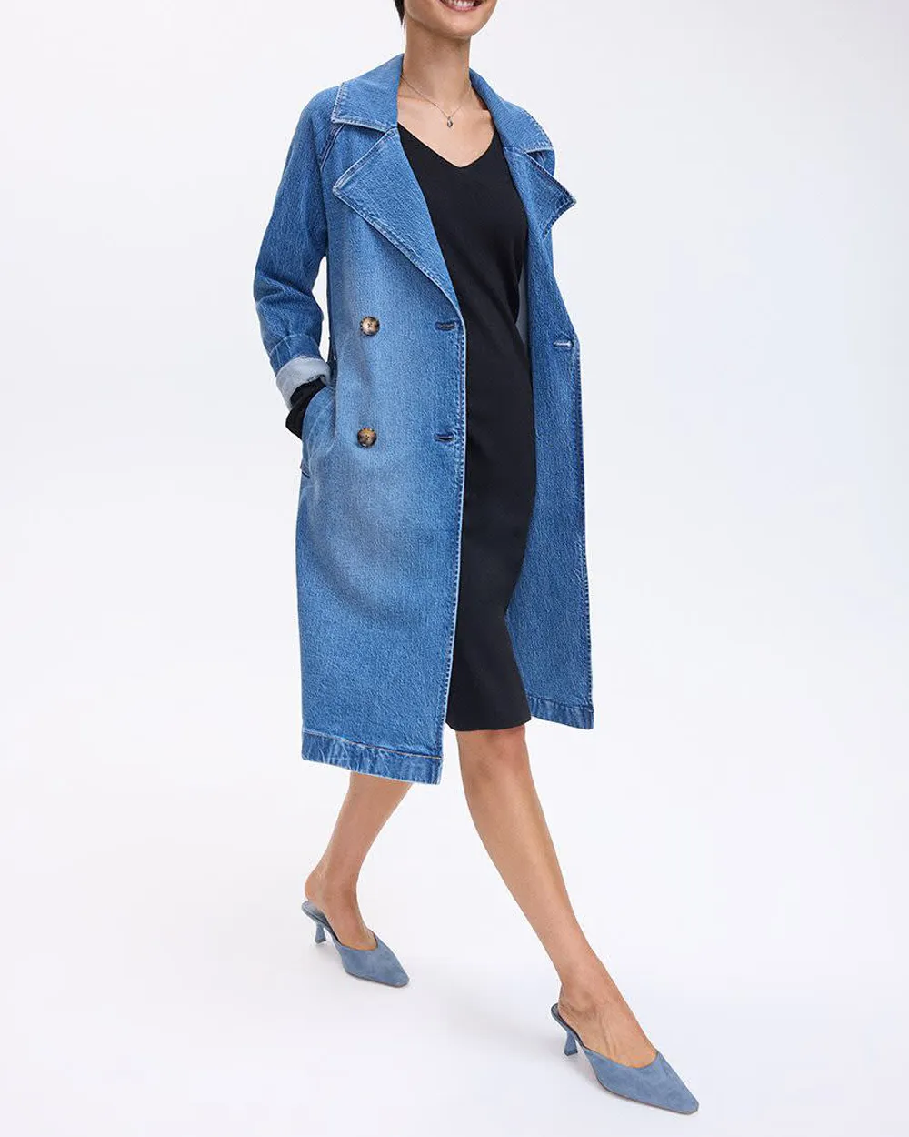 Denim Trench Coat