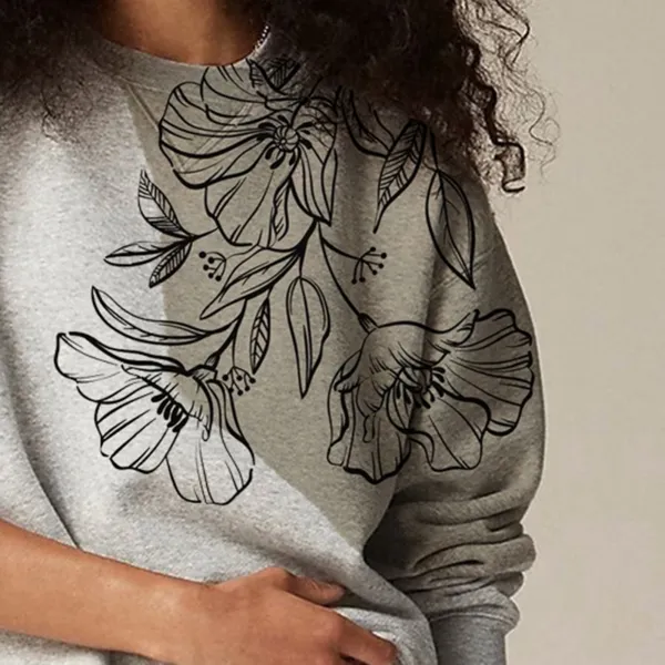 Heritage fleece oversized crewneck sweatshirt