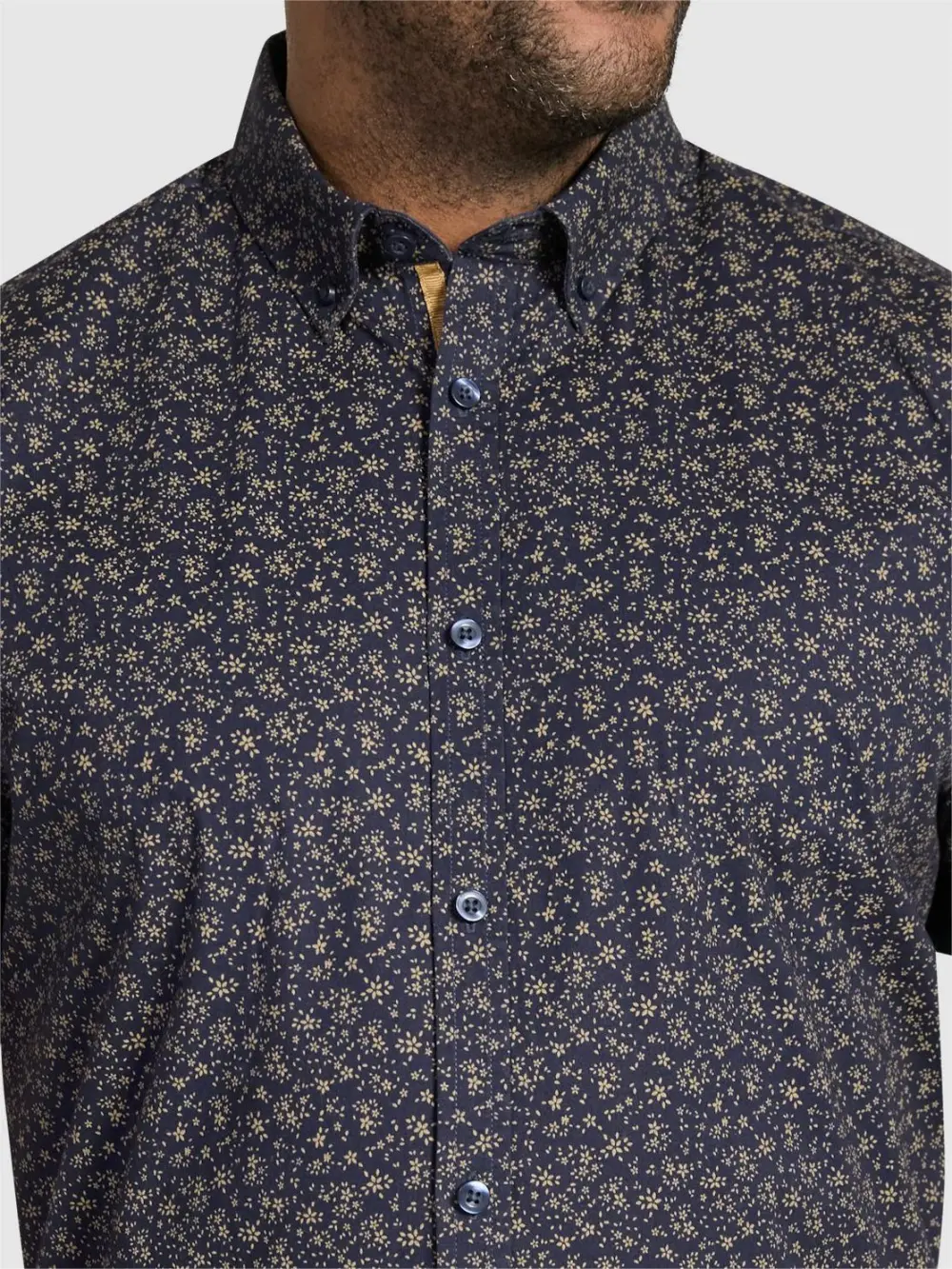 NAVY SIMON STRETCH SHIRT