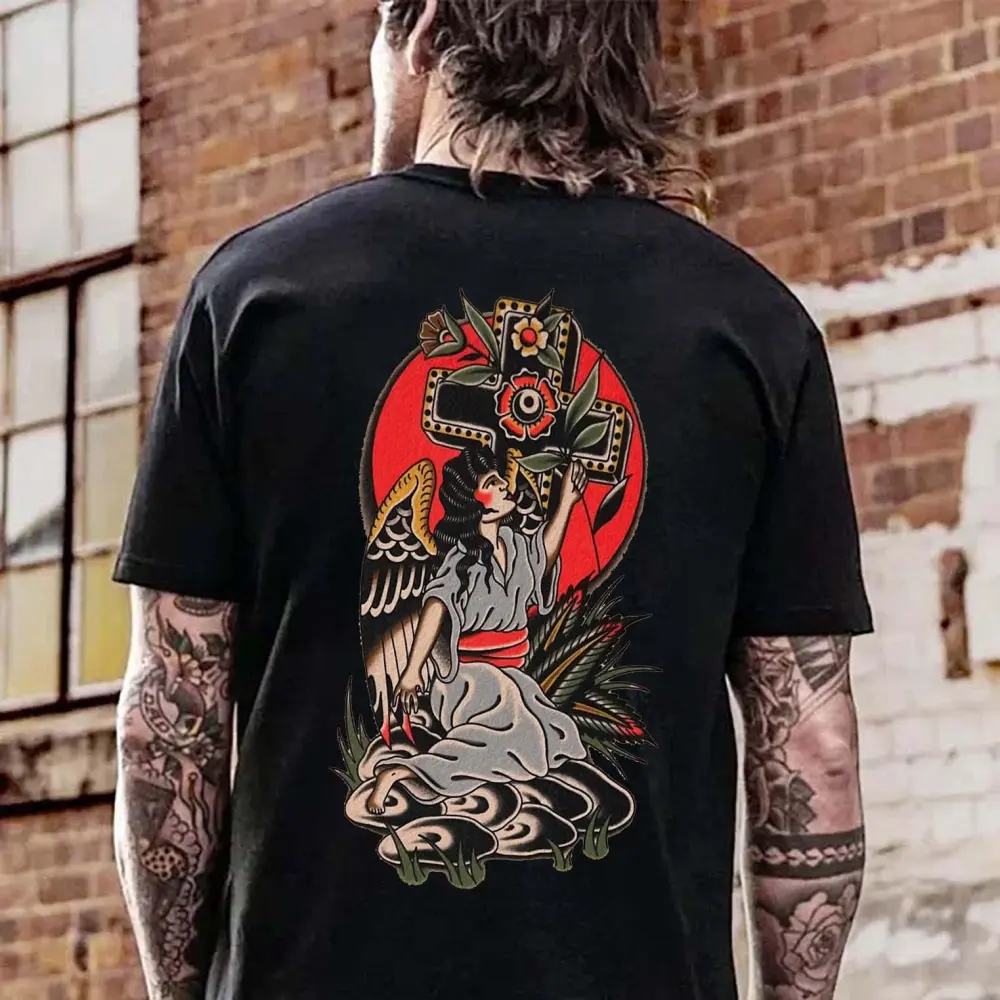Vintage Faith Printed Men's T-shirt