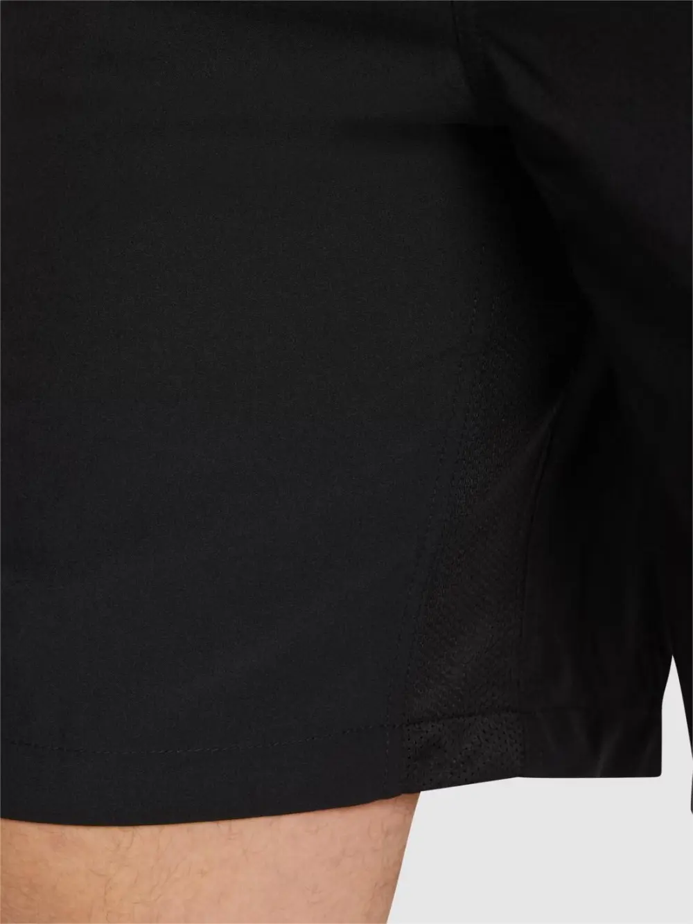 BLACK ACTIVE WOVEN STRETCH SHORT