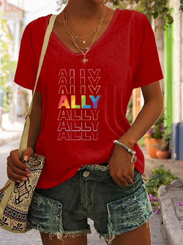 T-Shirt LGBTQ Ally Shirt, Love Is Love Tshirt, LGBTQ Support Gift, Trans Ally Tshirt