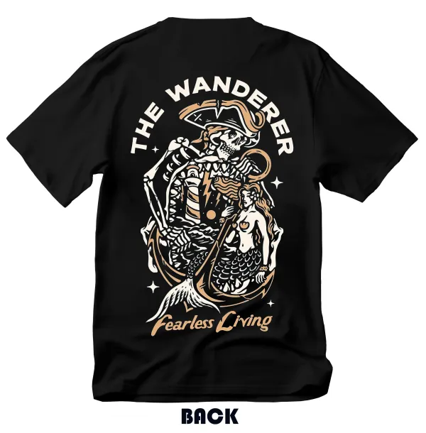 The Wanderer Fearless Living Printed Men's T-shirt
