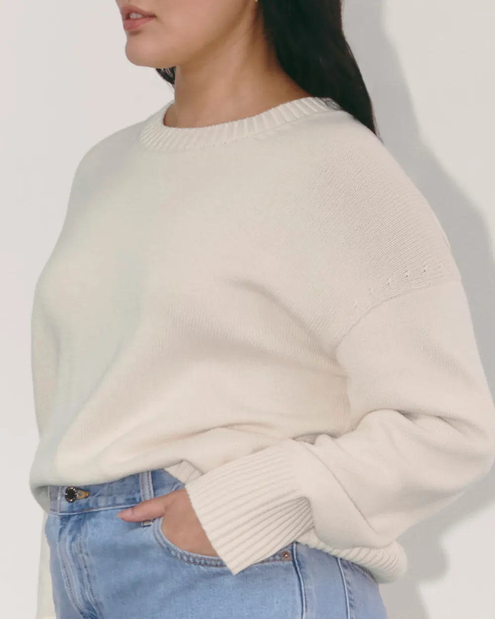 The Boxy Sweater in Everyday Cotton