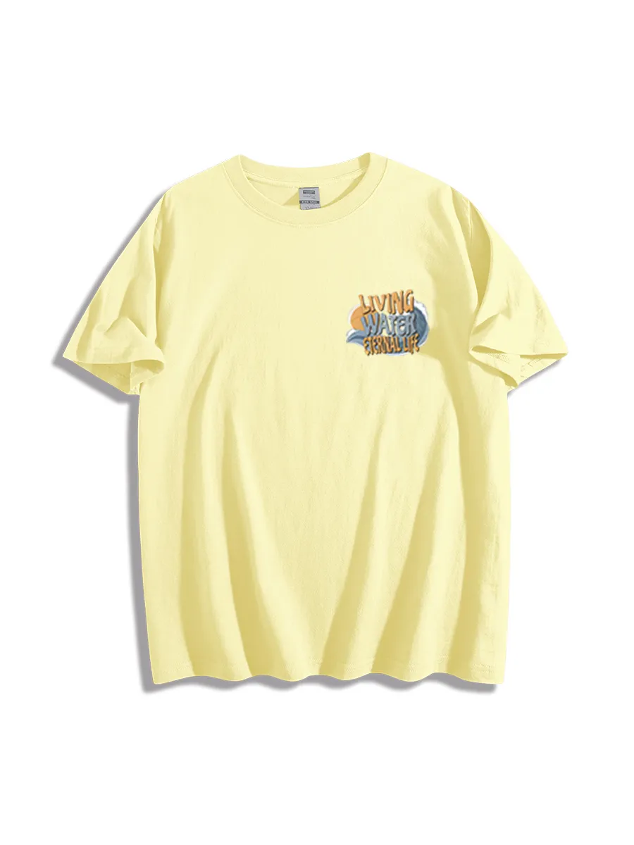 Living Water Eternal Life Mens Christian T-Shirt