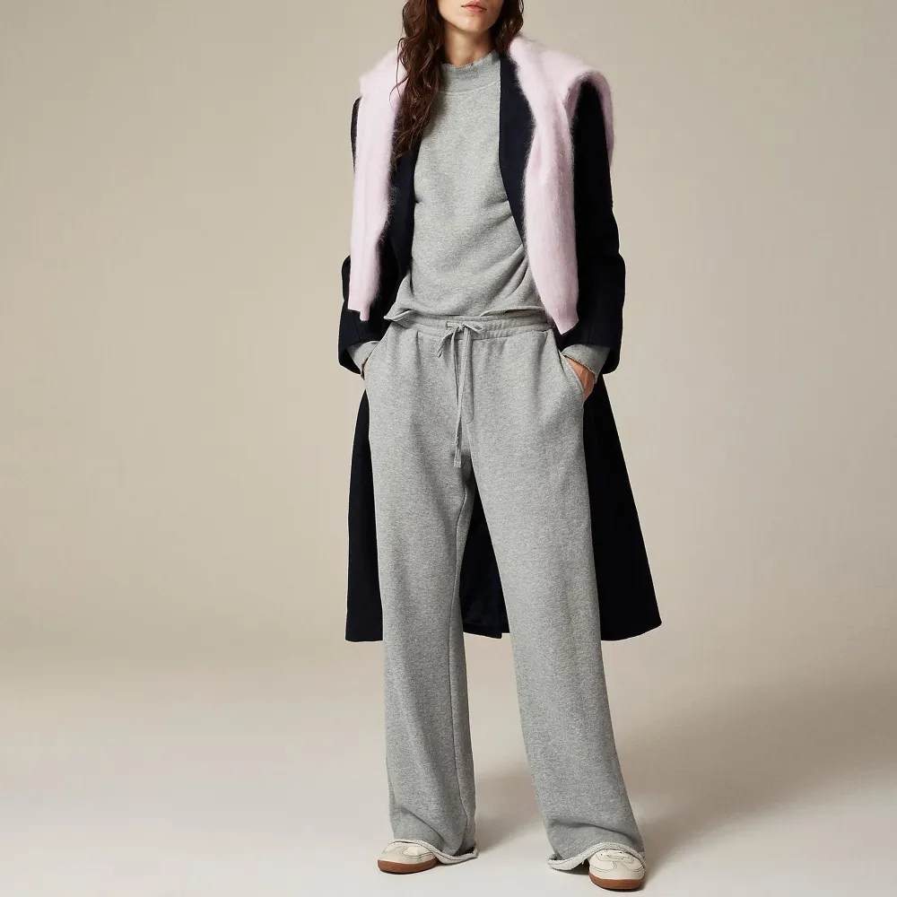 Heritage terry wide-leg sweatpant