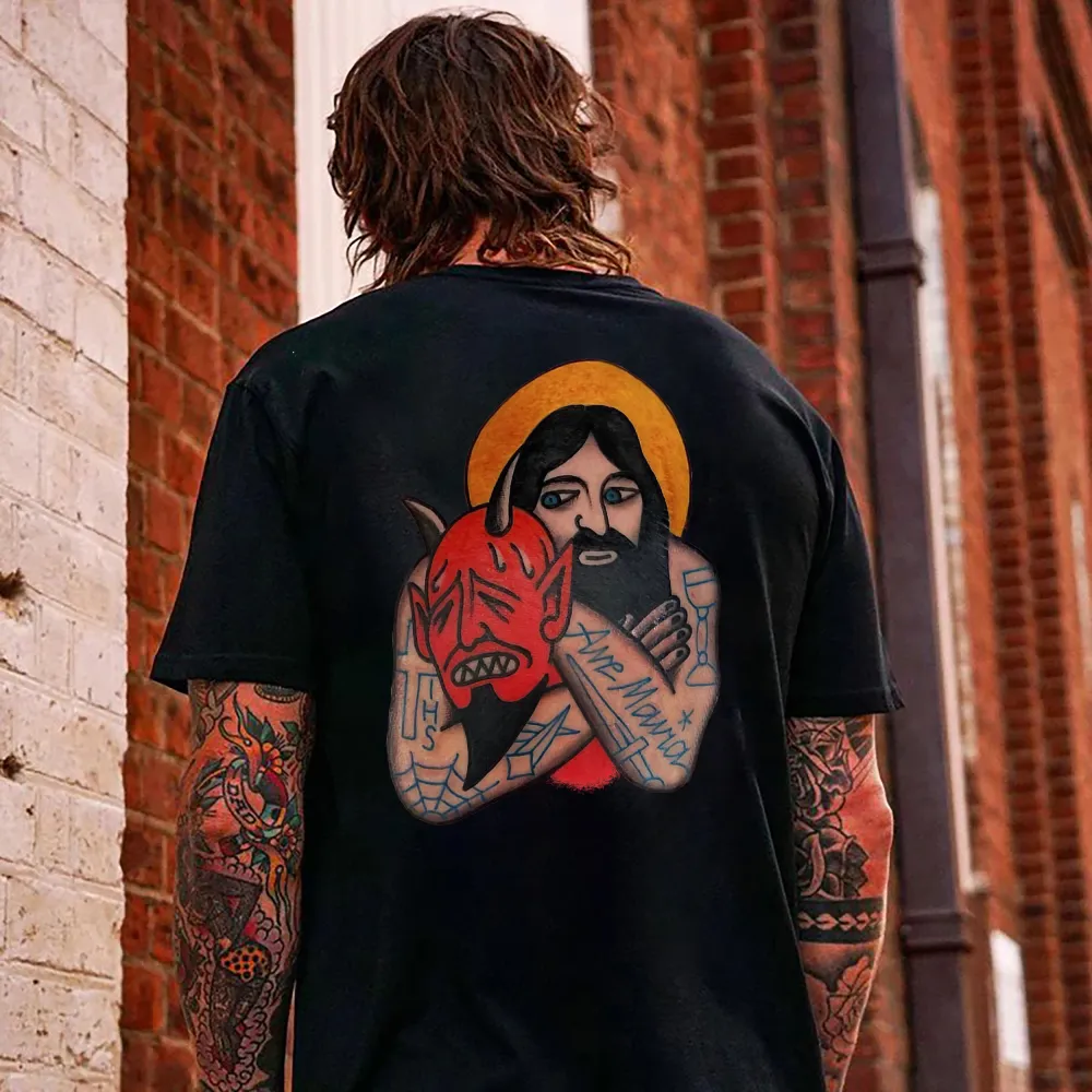 Forced To Hug Printed Men's T-shirt