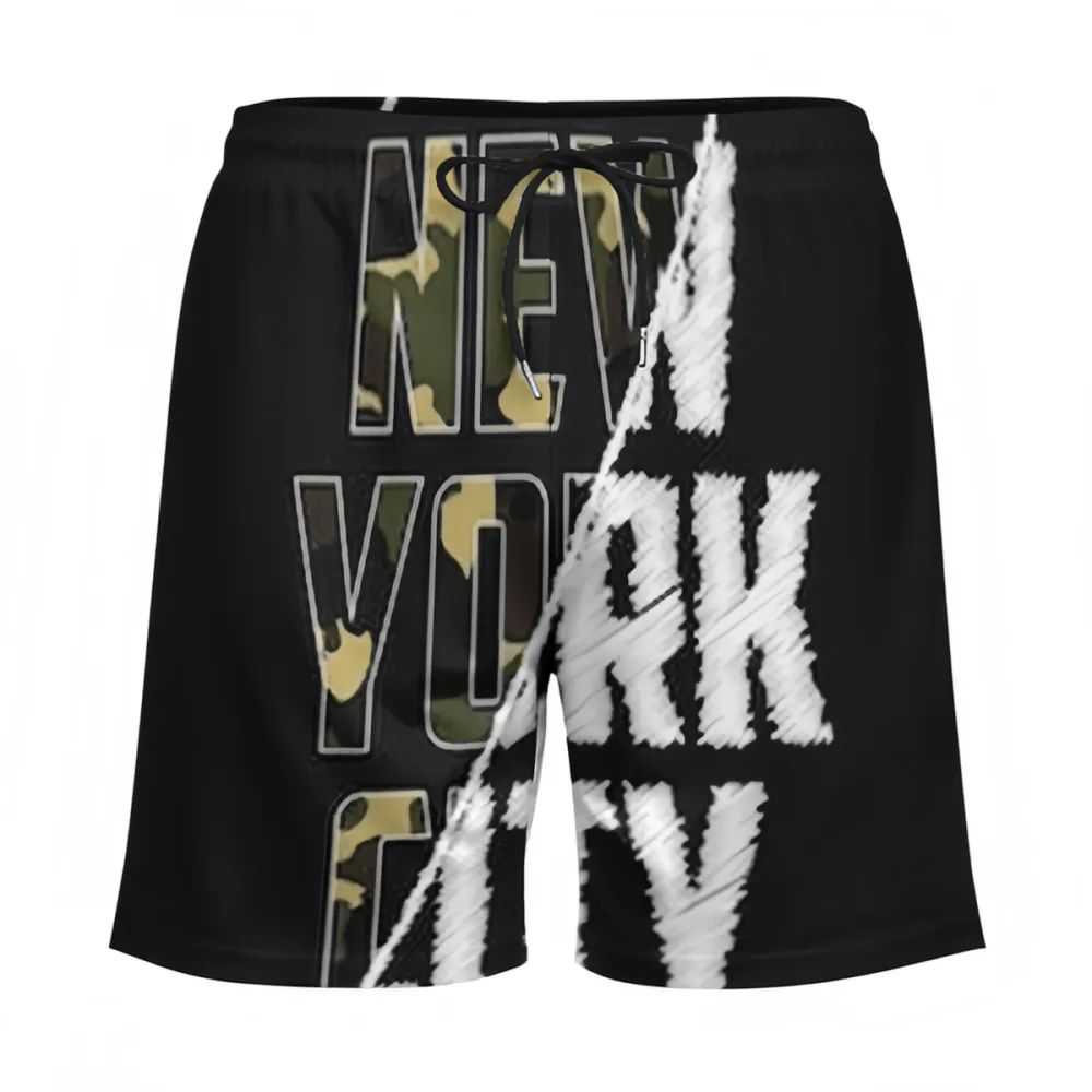 NEW YORK CITY Fashionable Camouflage Sports Beach Shorts
