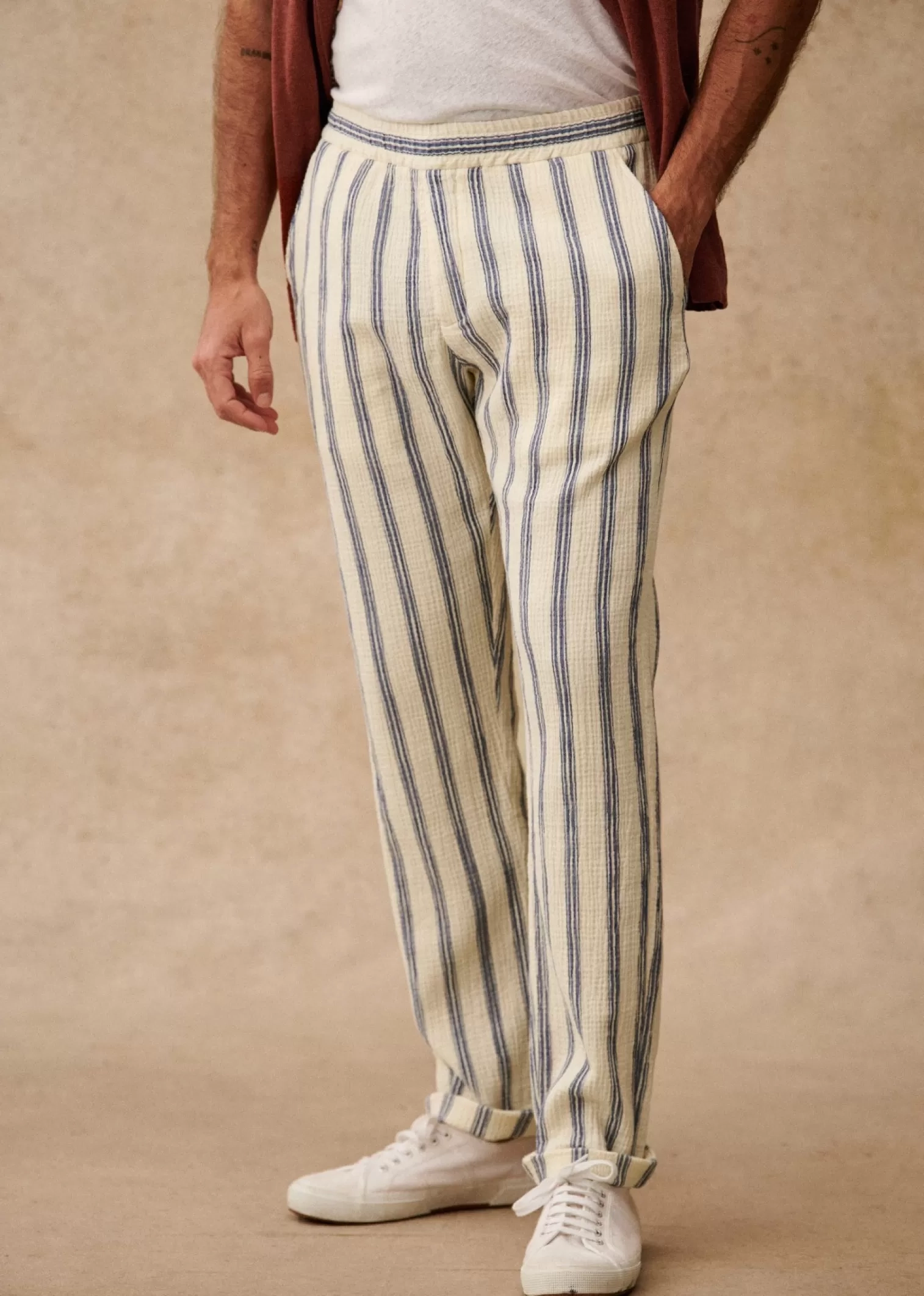 Danny Lightweight Cotton Trousers