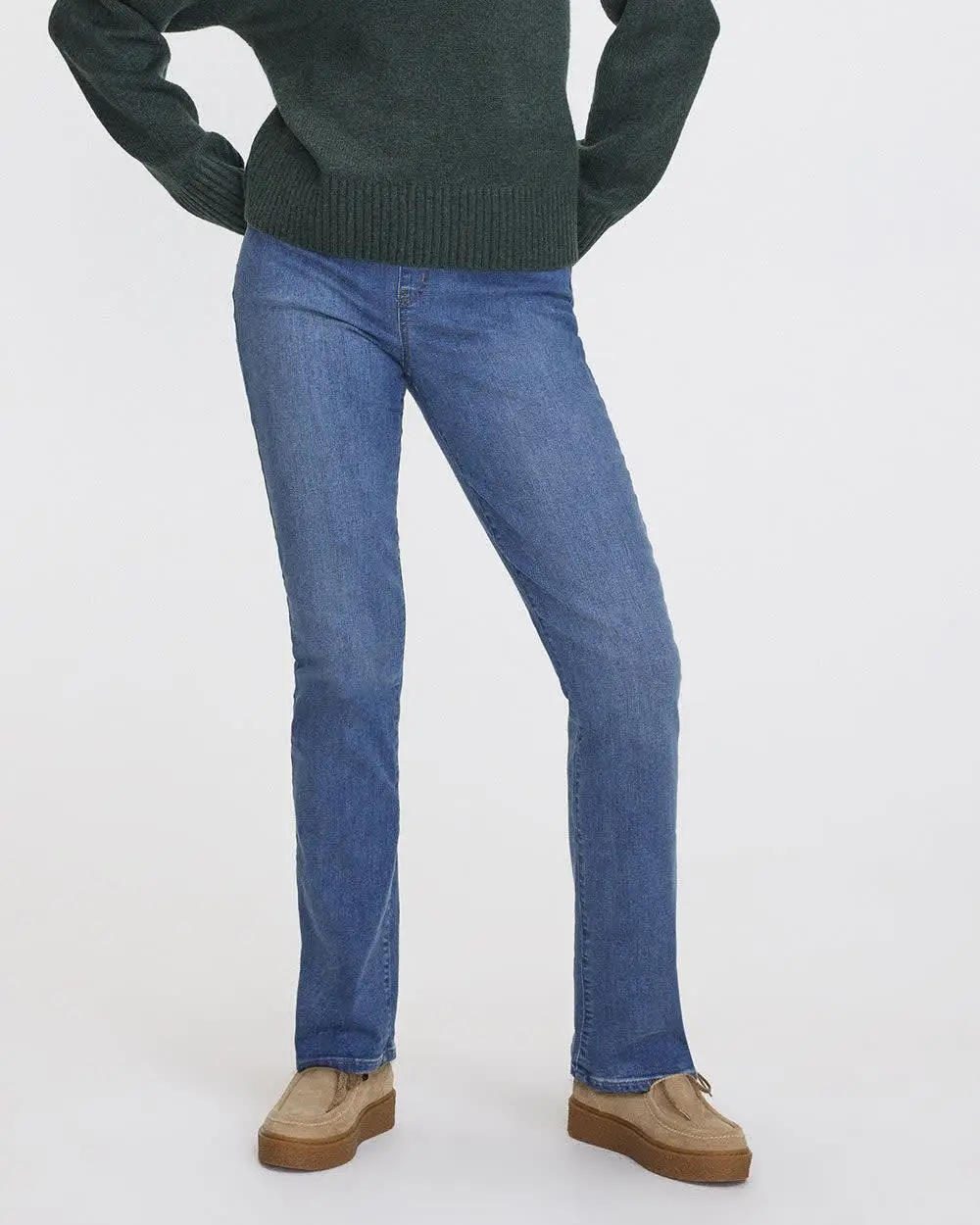 Straight-Leg Mid-Rise Jean - The Comfort