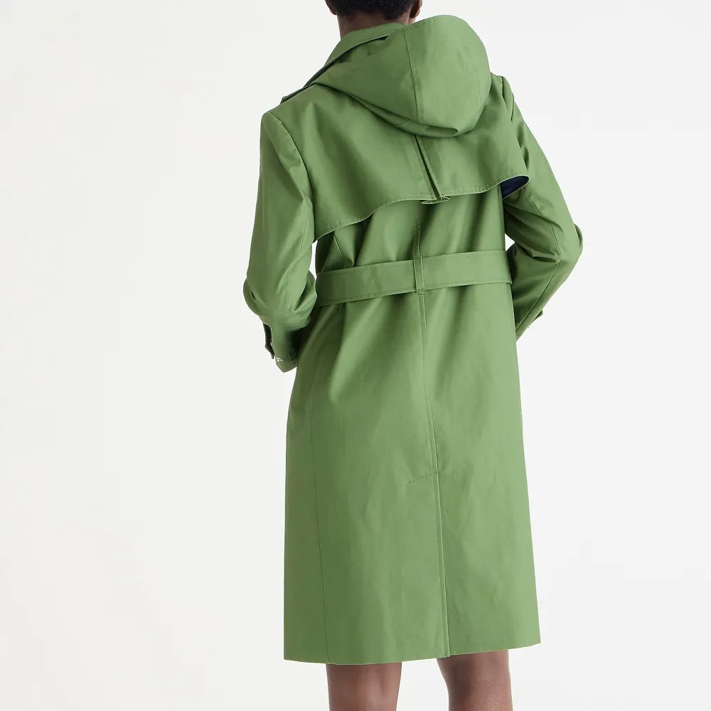 Cotton coat with trench