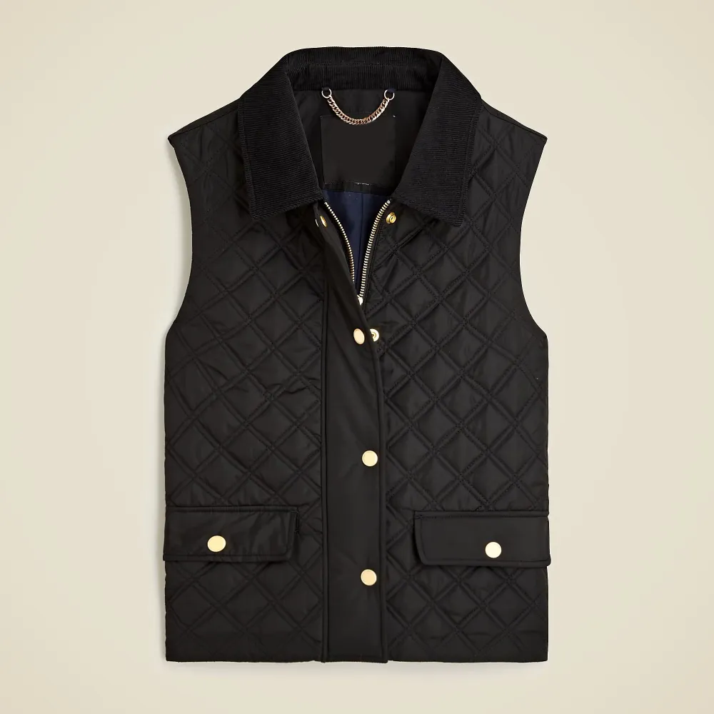 Quilted barn vest