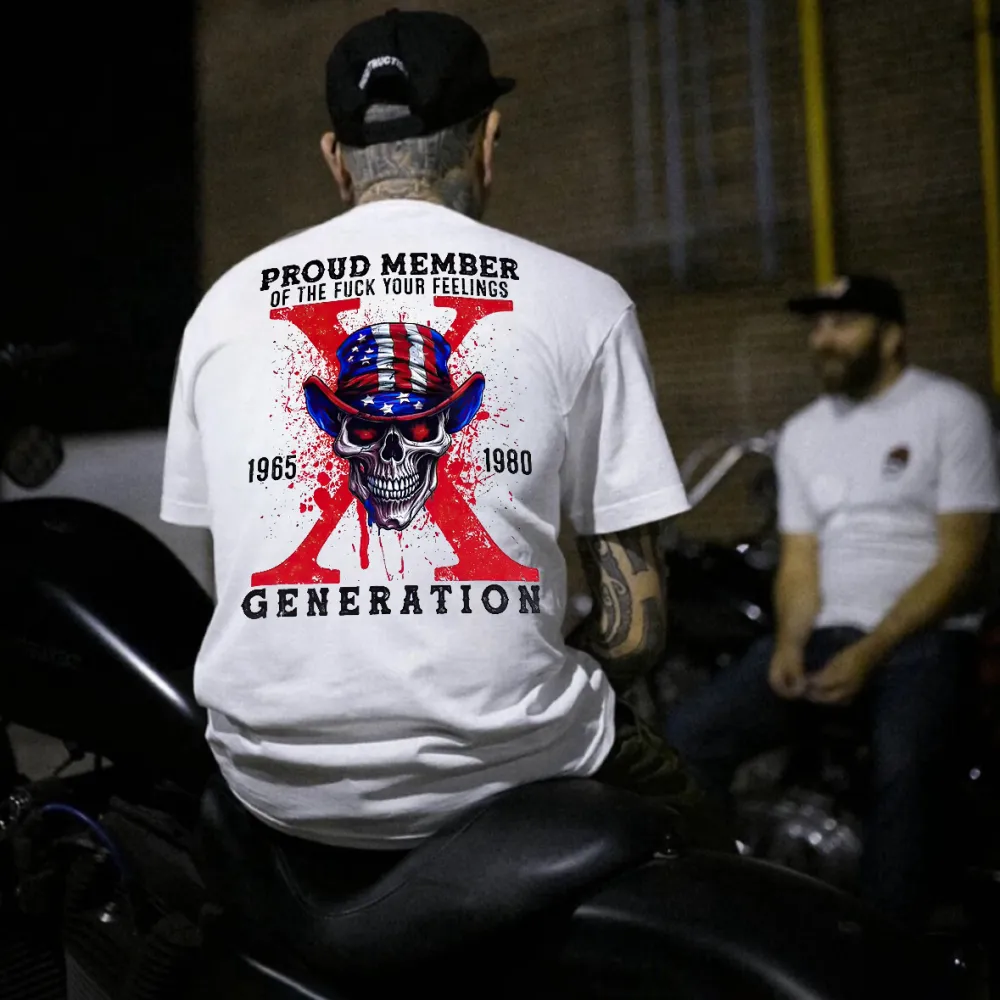 Proud Member Of The F*ck Your Feelings Generation Printed Men's T-shirt