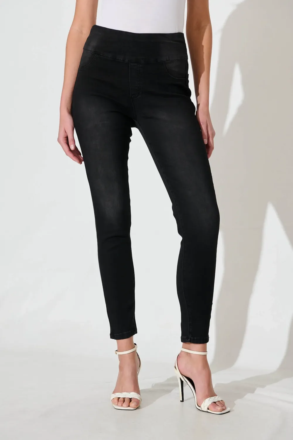 Black High Waisted Skinny Jeans