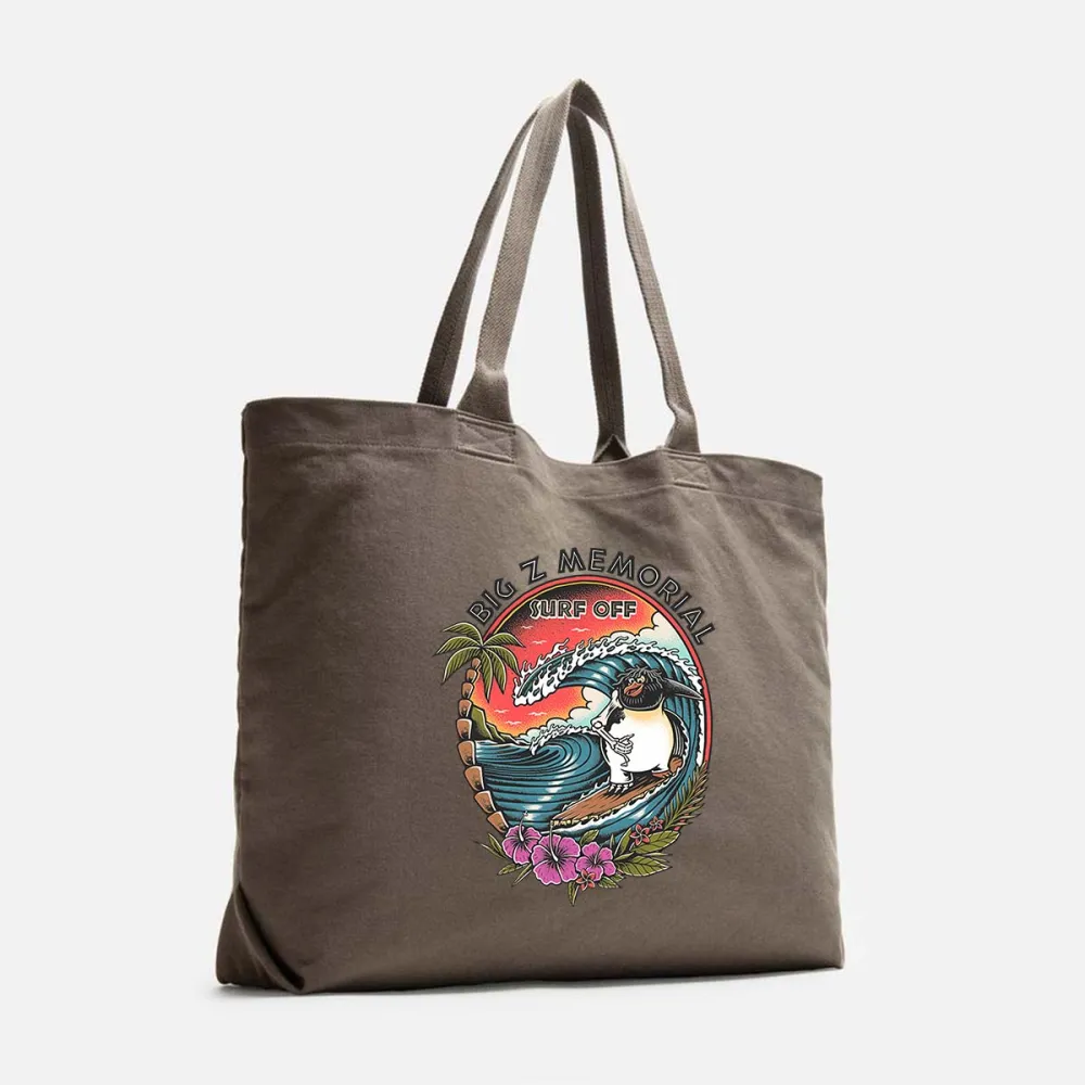 Beach Surfing Printed Canvas Bag