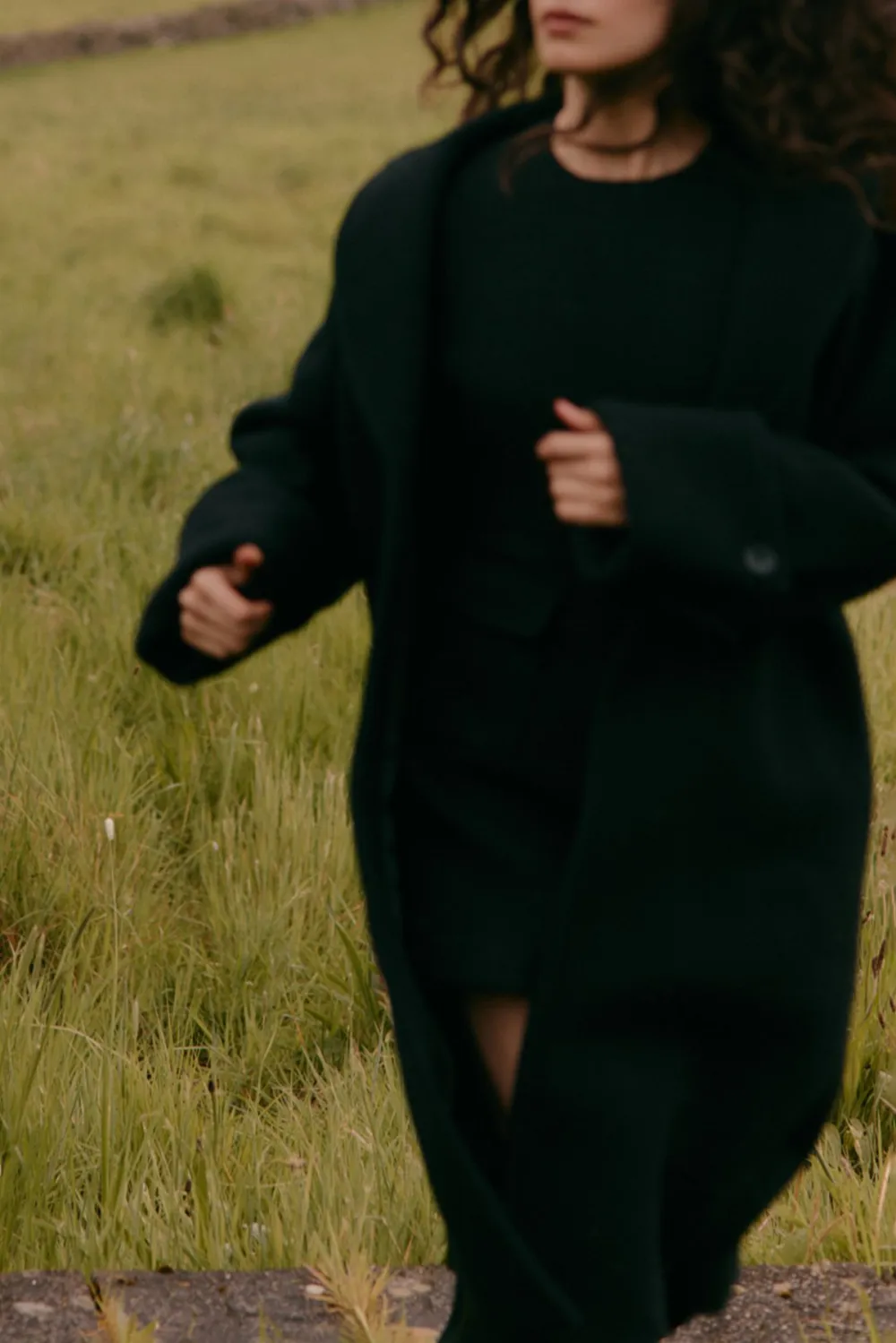 Long Length Wool Blend Coat