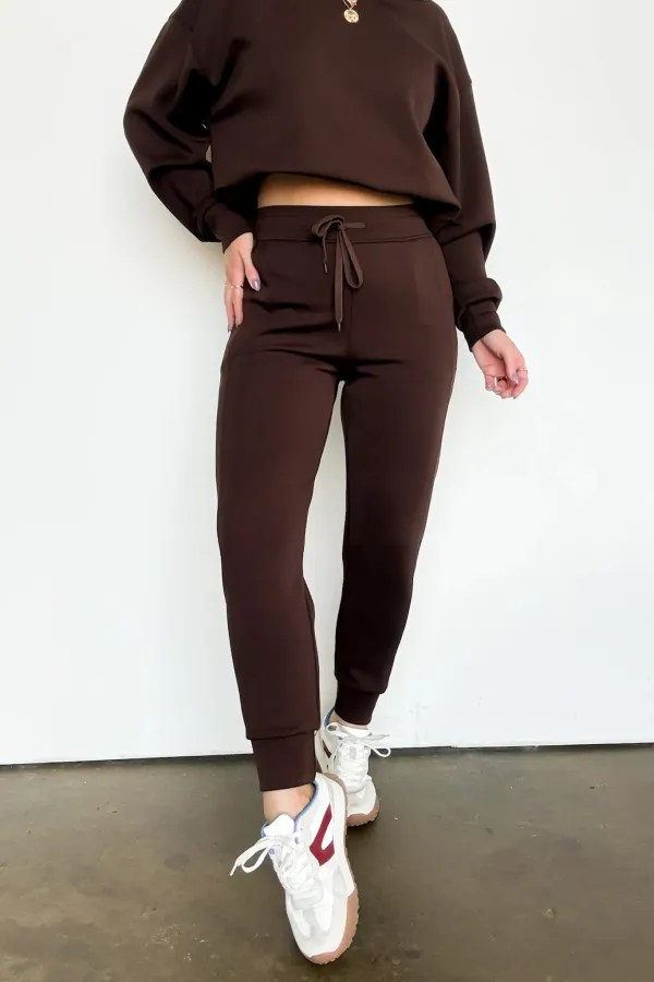 Sporty Chic Scuba Knit Joggers