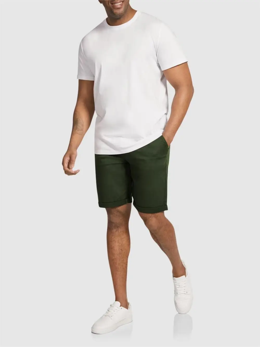 DARK GREEN CHARLIE CANVAS SHORT