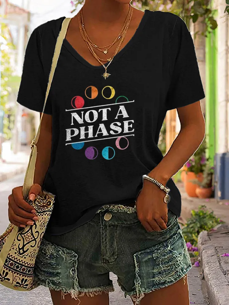 Women'S Not A Phase V-Neck T-Shirt