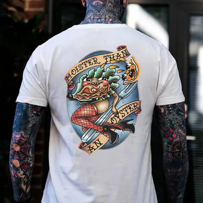 Moister Than An Oyster Printed Men's T-shirt