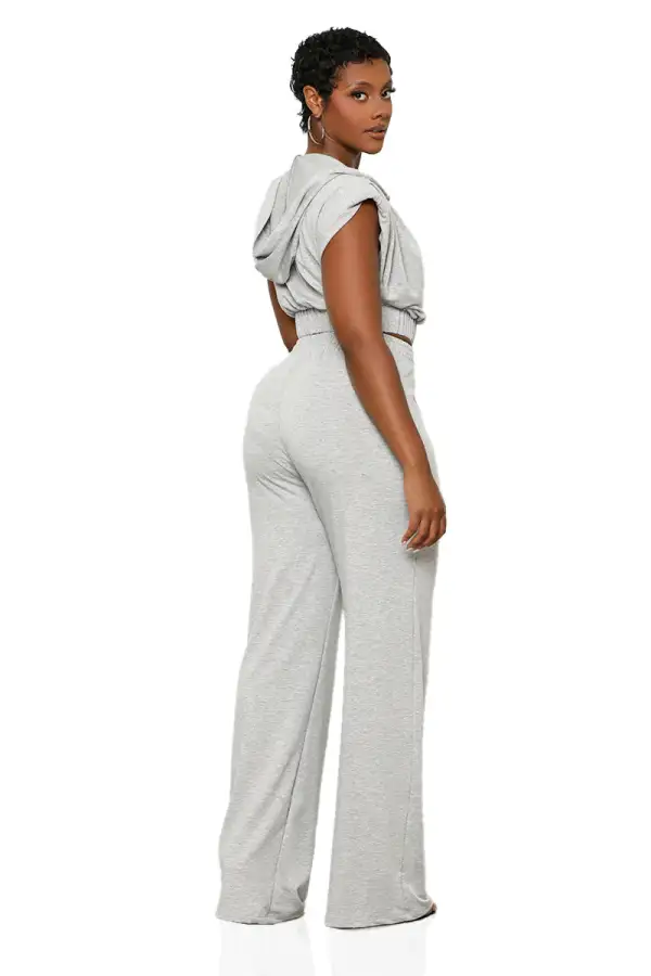 Running Errands Pants Set (Grey)-FINAL SALE