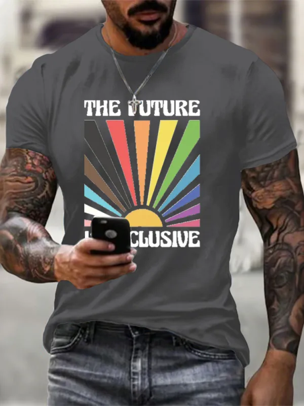 Men'S The Future Is Inclusive Round-Neck T-Shirt