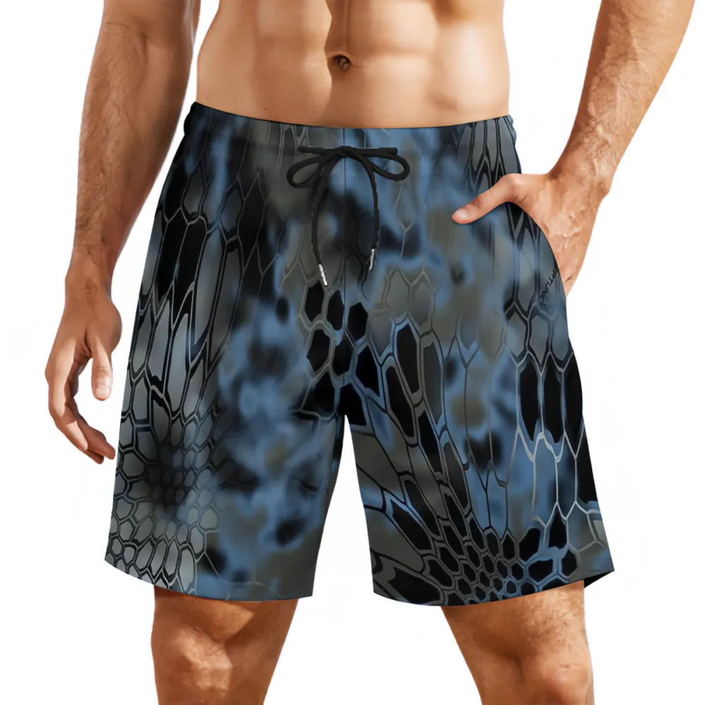 Various Colors Snake Print Fashionable Sports Beach Shorts