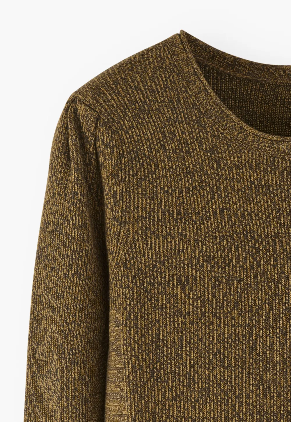 Flecked sweater
Wool & organic cotton