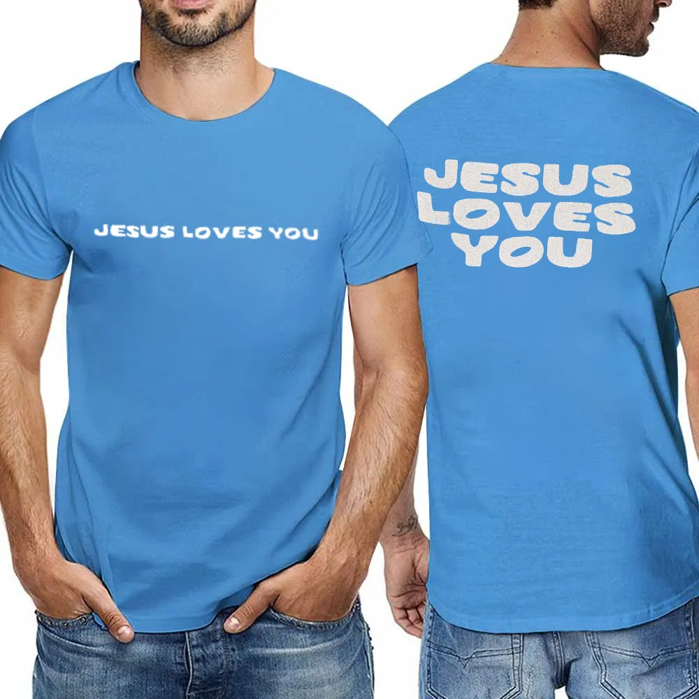 Men'S T-Shirt Jesus Loves You Tee
