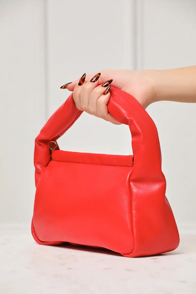 Lucie Pillow Shoulder Bag (Red)- FINAL SALE