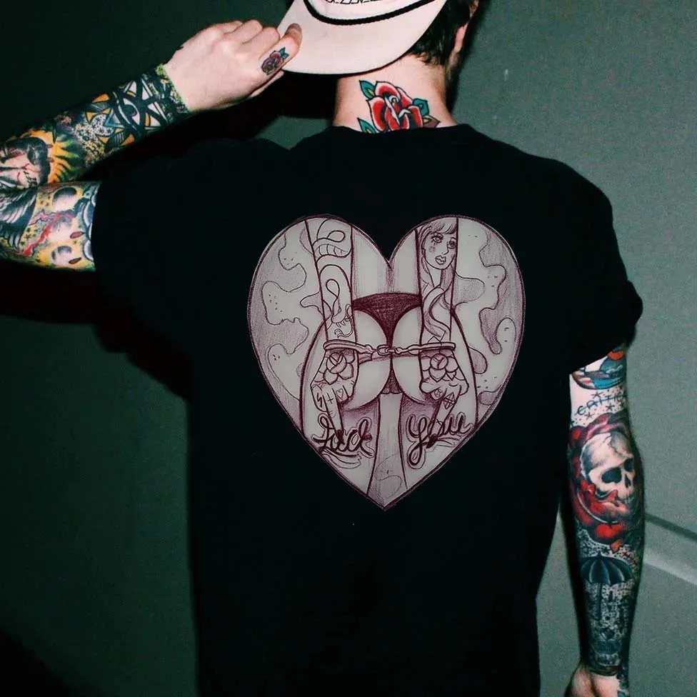 Handcuff You Printed Men's T-shirt