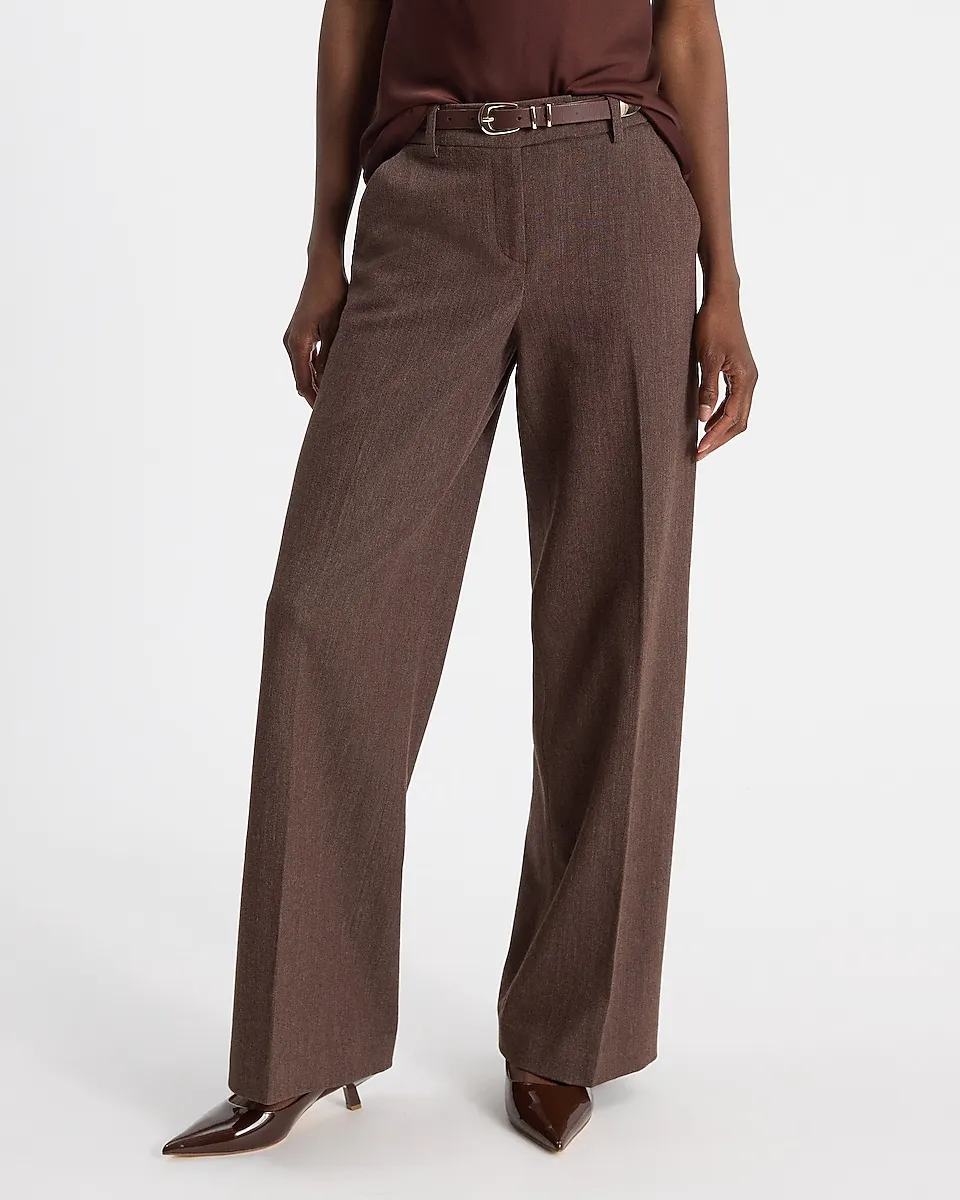 Patch Pocket Cropped Blazer + Editor Mid Rise Relaxed Trouser Pant