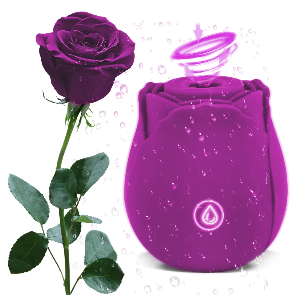 Rose Toy Vibrator Classic Sucking Vibrator 10 frequency Rose Red