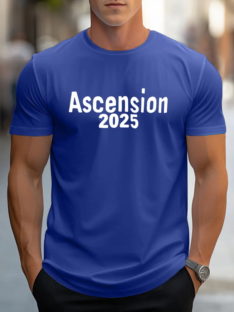 Men'S Ascension 2025 Pure Cotton Short-Sleeved T-Shirt