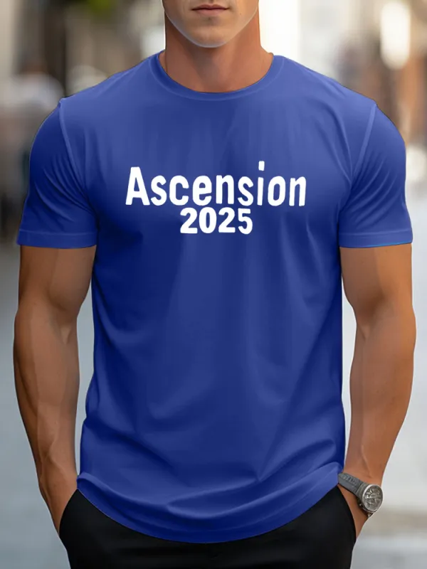 Men'S Ascension 2025 Pure Cotton Short-Sleeved T-Shirt