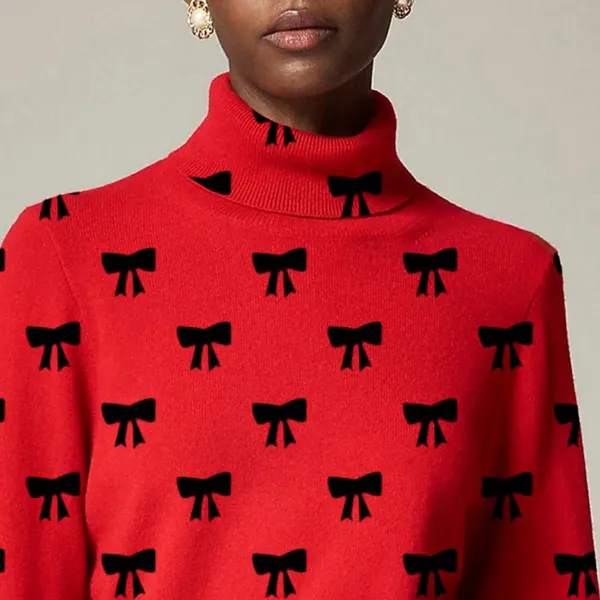 Cashmere shrunken turtleneck sweater
