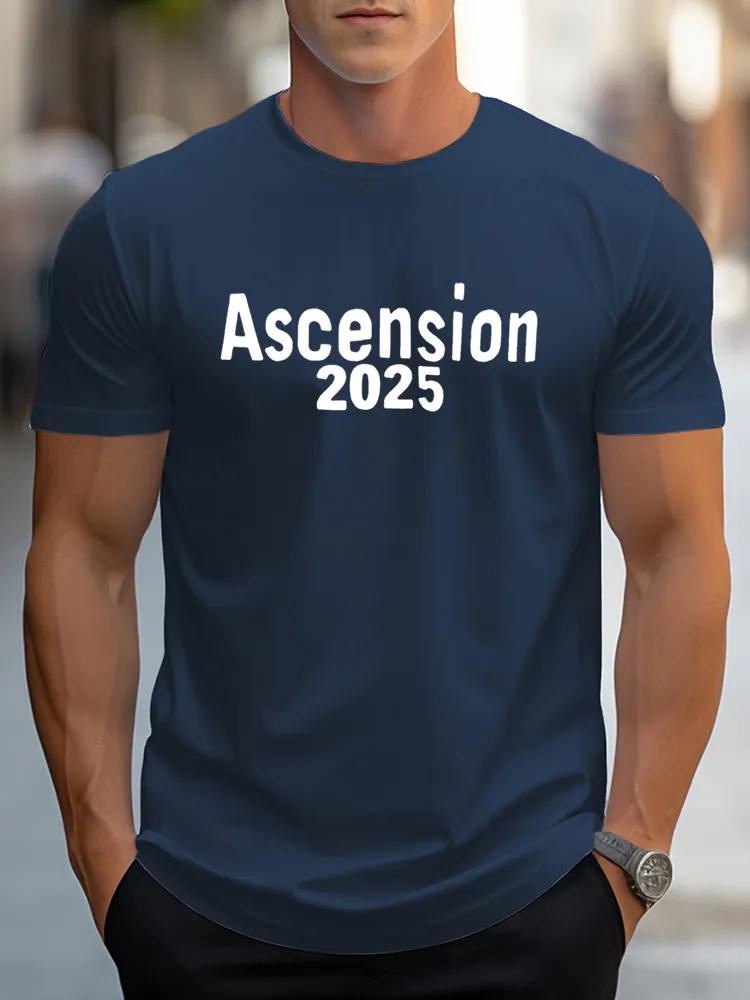 Men'S Ascension 2025 Pure Cotton Short-Sleeved T-Shirt