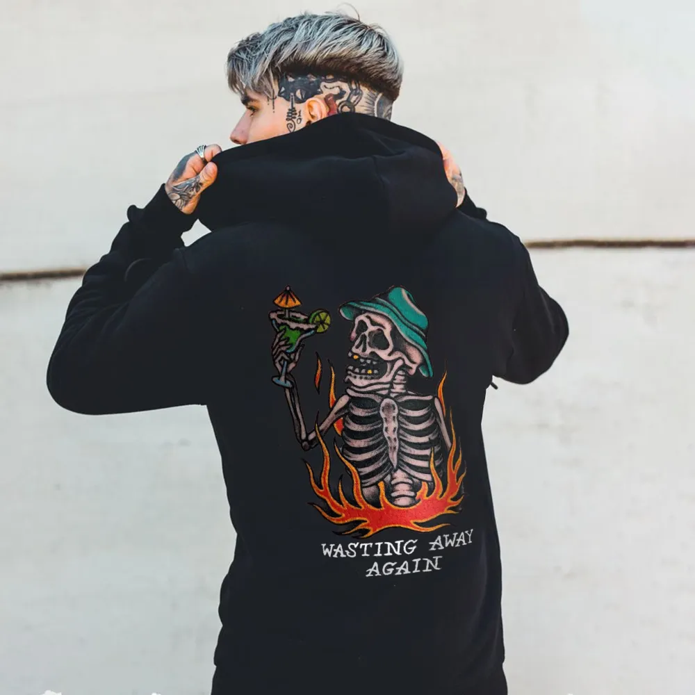 Wasting Away Again Printed Men's Hoodie