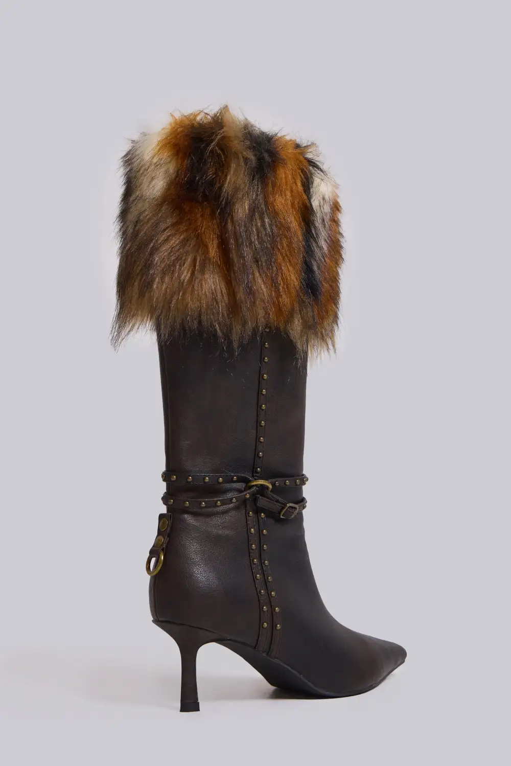 Fauna Faux Fur Heeled Boot