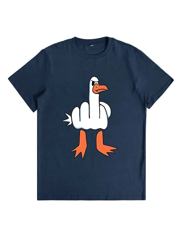 I Don'T Give A Duck Middle Finger Offensive Rude T-Shirt