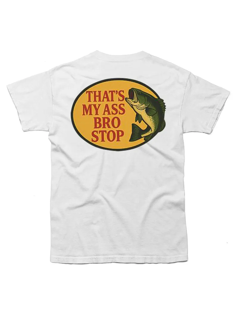 Bro Stop Unisex Heavy Cotton Tee - Fish Shirt Funny -Butt